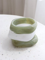 Angular Cuff Bangle | Sage