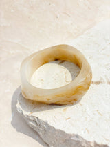 Resin Bangle |  Honey Cream