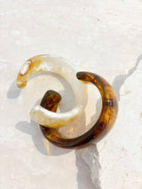 Open Cuff Bangle | Honey-Stone