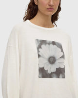 Flora Long Sleeve Tee | Antique White