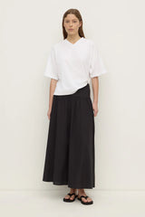 Sarah Cotton Maxi Skirt | Black