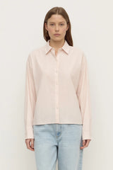 Frankie Cotton Longe Sleeve Shirt | Soft Rose