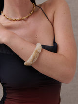Resin Bangle |  Honey Cream