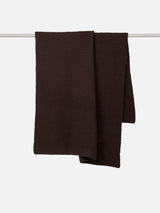 Wool Purl Knit Throw | Cocoa