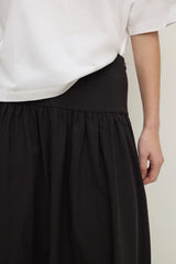 Sarah Cotton Maxi Skirt | Black