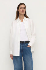 Micha Poplin Shirt | White