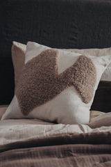 Abstract Cushion by Saarde | Ecru