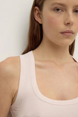 Robyn Scoop Neck Rib Tank | Soft Rose