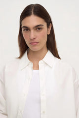 Micha Poplin Shirt | White