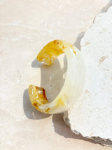 Open Cuff Bangle | Honey-Stone