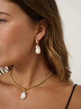 Natural Organic Pearl Drop Earrings