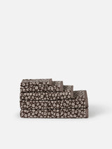 Forget Me Not Cotton Bath Towel Collection | Rye/Oat