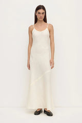 Collette Linen Slip Dress | Vanilla