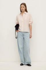 Frankie Cotton Longe Sleeve Shirt | Soft Rose