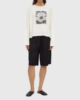 Flora Long Sleeve Tee | Antique White