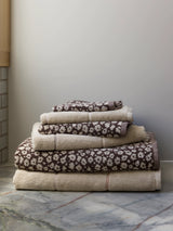 Forget Me Not Cotton Bath Towel Collection | Rye/Oat