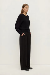 Mira V-Neck Sweater | Black