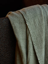 Oslo Lambswool Throw | Kale/Cashew