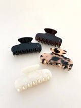 L&S Logo Petit Hair Claw Clip | Tortoise