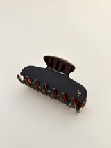 L&S Logo Petit Hair Claw Clip | Brown
