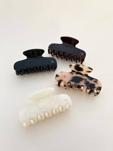 L&S Logo Petit Hair Claw Clip | Brown
