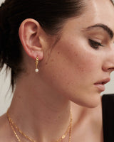 Vintage Pearl Drop Earrings | Gold