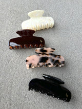 L&S Logo Petit Hair Claw Clip | Tortoise